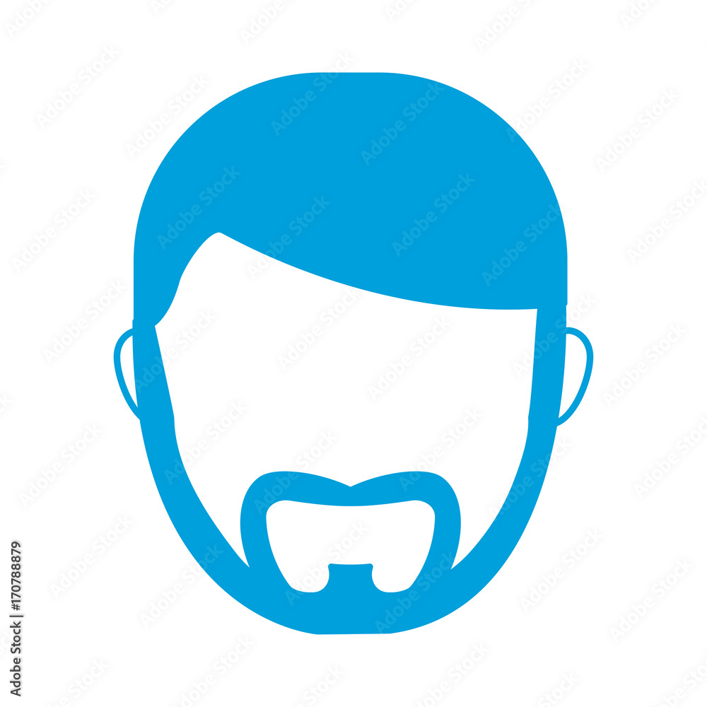 man with beard icon over white background vector illustration man with beard icon over white background vector illustration
