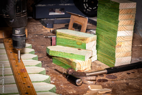 Impregnated wooden panels , carpentry wood product