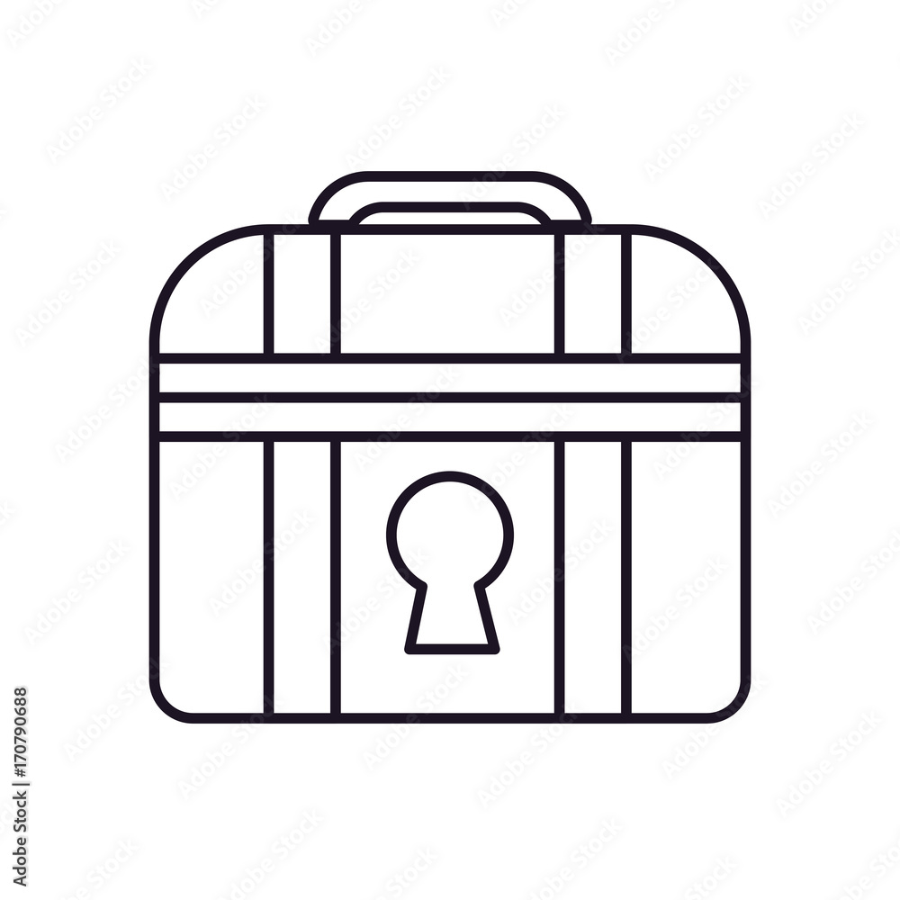 chest icon over white background vector illustration chest icon over white background vector illustration