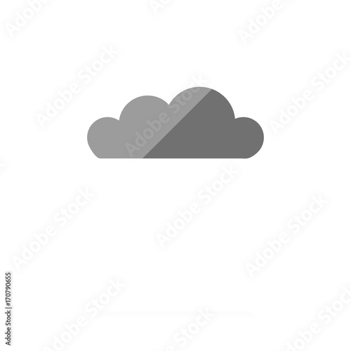 farbiges Symbol - Wolke