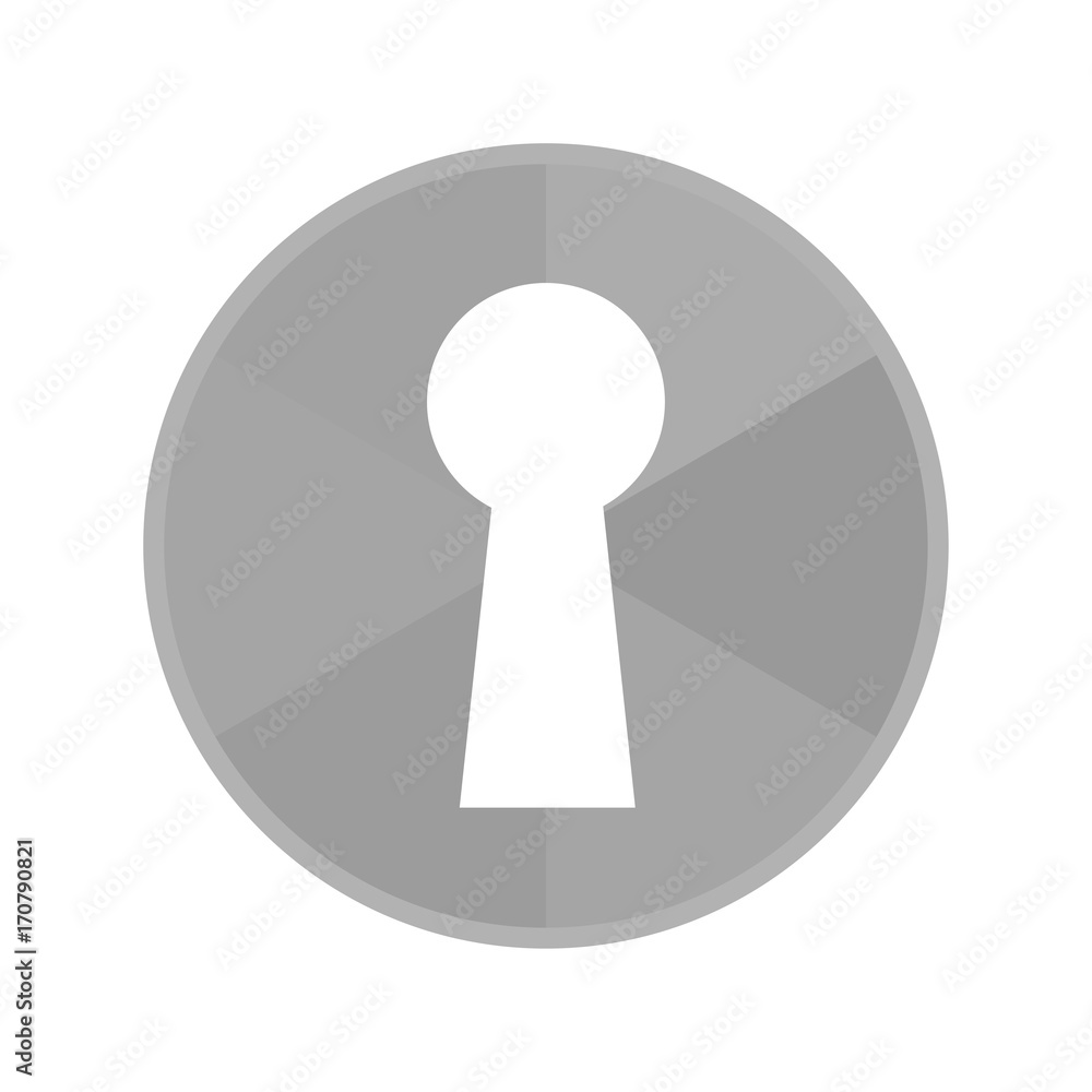 Kreis Icon - Schlüsselloch Kreis Icon - Schlüsselloch