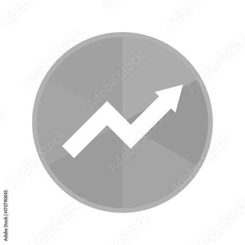 Kreis Icon - ansteigender Pfeil