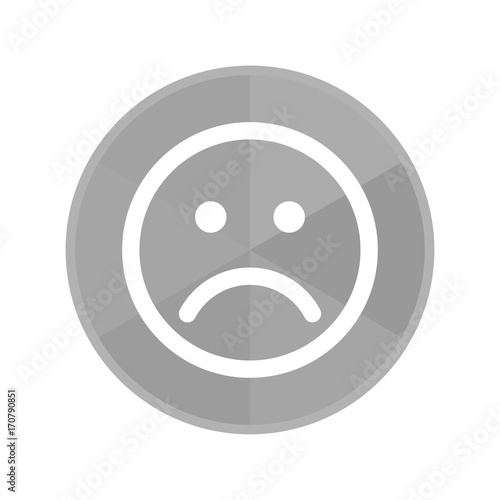 Kreis Icon - trauriges Gesicht