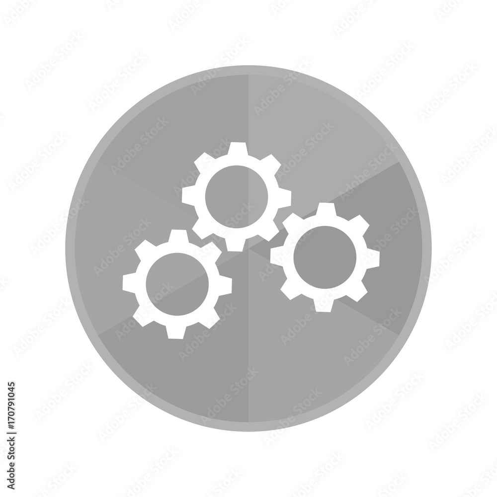 Kreis Icon - Zahnräder horizontal Kreis Icon - Zahnräder horizontal