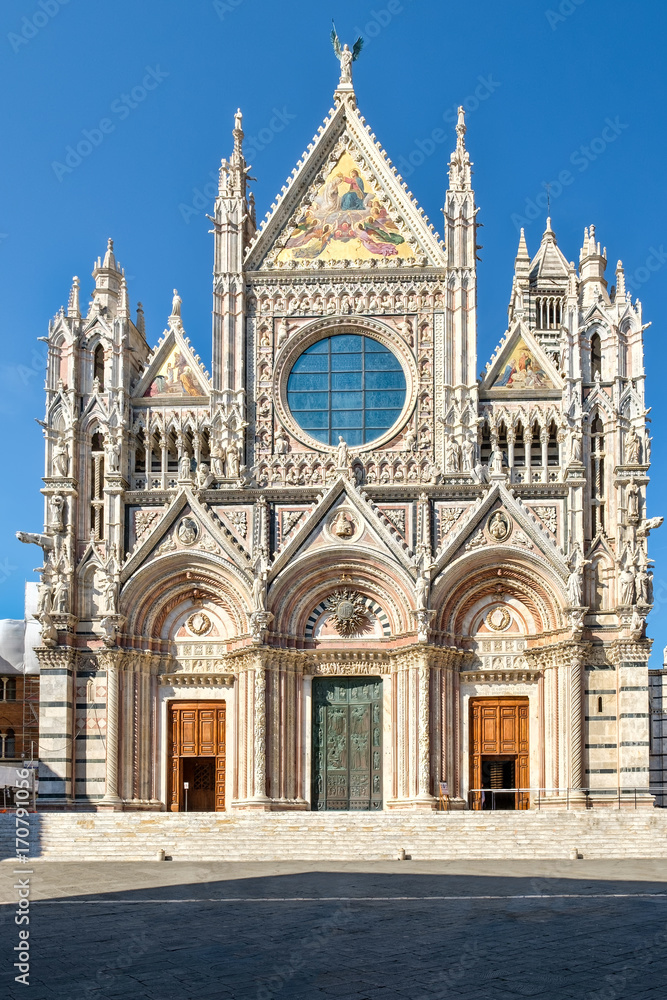 The Cathedral of Siena in Tuscany, Italy