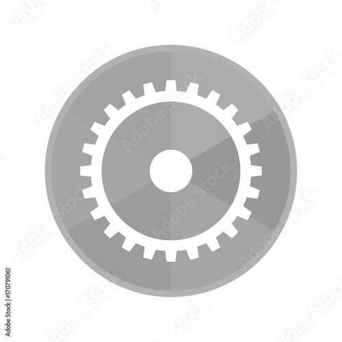 Kreis Icon - Zahnrad mit vielen Zähnen