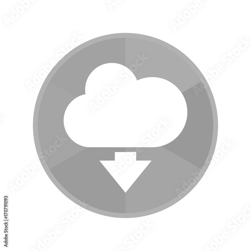 Kreis Icon - Wolke-Herunterladen-Symbol