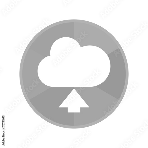 Kreis Icon - Wolke-hochladen-Symbol