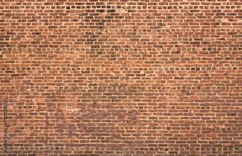Weathered Brown Brick Wall