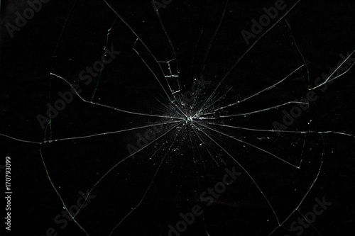 Schilderij op canvas Cracked Glass Of Display