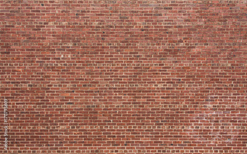 Fototapeta Red Brick Wall with Horizontal Pattern