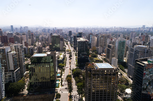 Faria Lima Avenue in Sao Paulo, Brazil