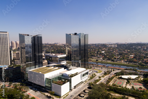 Aerial View of Itaim Bibi in Sao Paulo, Brazil