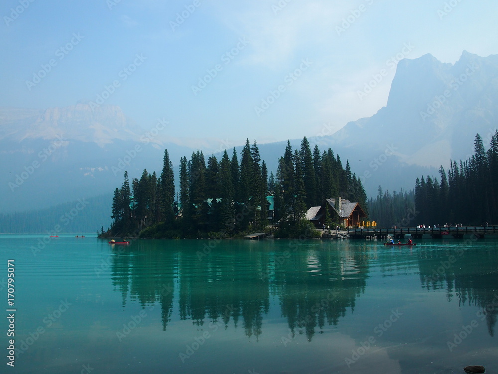 Naklejka premium 湖