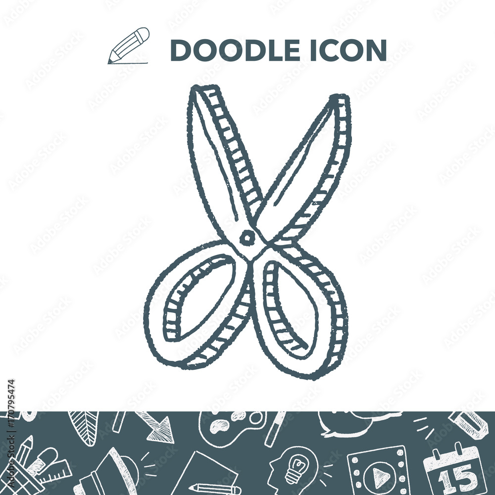 scissors doodle drawing scissors doodle drawing