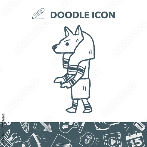 egypt god doodle