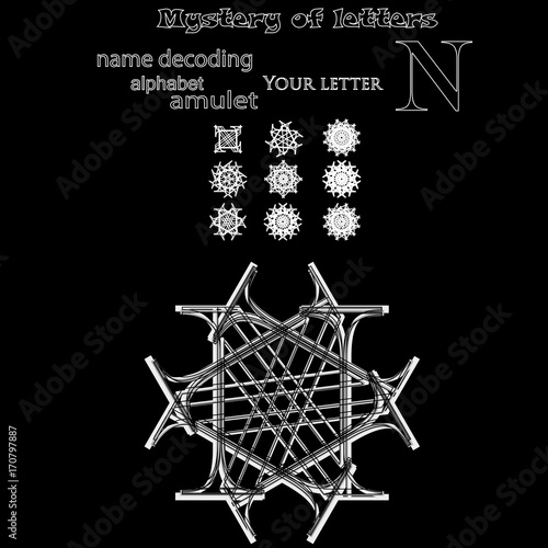 Secret of words, runes astrology personal amulet