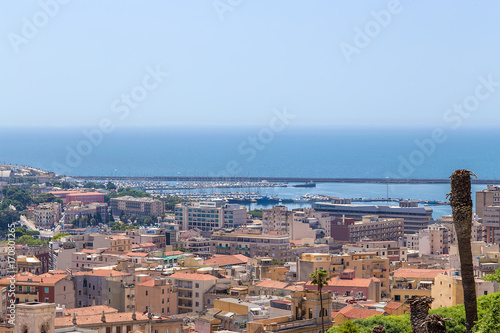 Fototapeta Naklejka Na Ścianę i Meble -  Cagliari, Sardinia, Italy. City, port, sea