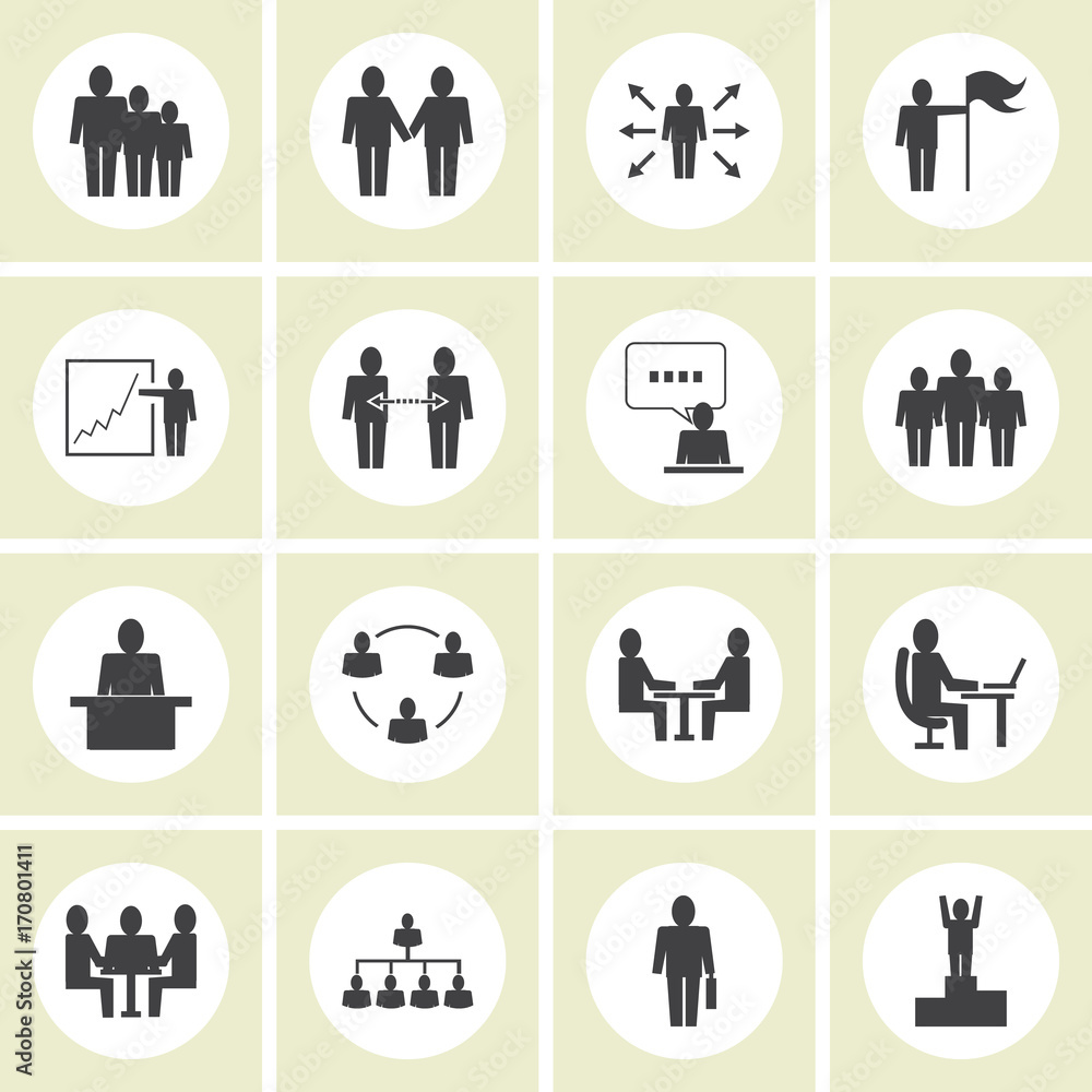 Simple Set of Business People Related Vector Icons. Contains such Icons as One-on-One Meeting, Workplace, Business Communication, Team Structure and more. Simple Set of Business People Related Vector Icons. Contains such Icons as One-on-One Meeting, Workplace, Business Communication, Team Structure and more.