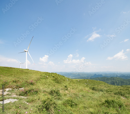 wind power and mountains
