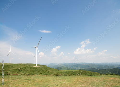 wind power on the hilltop
