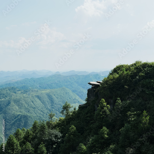 top of a mountain view