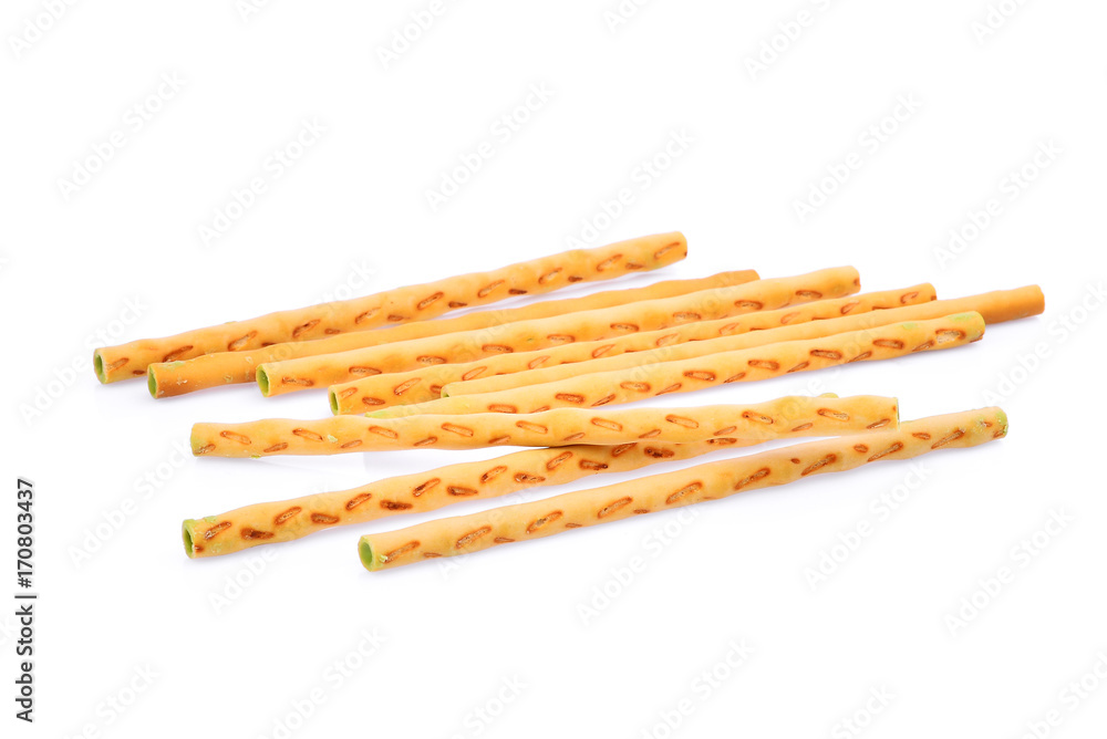 biscuit stick, sweet dessert isolated on white background biscuit stick, sweet dessert isolated on white background