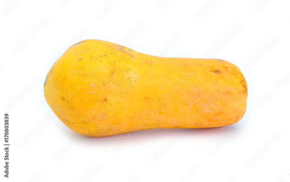 ripe papaya isolated on a white background. ripe papaya isolated on a white background.