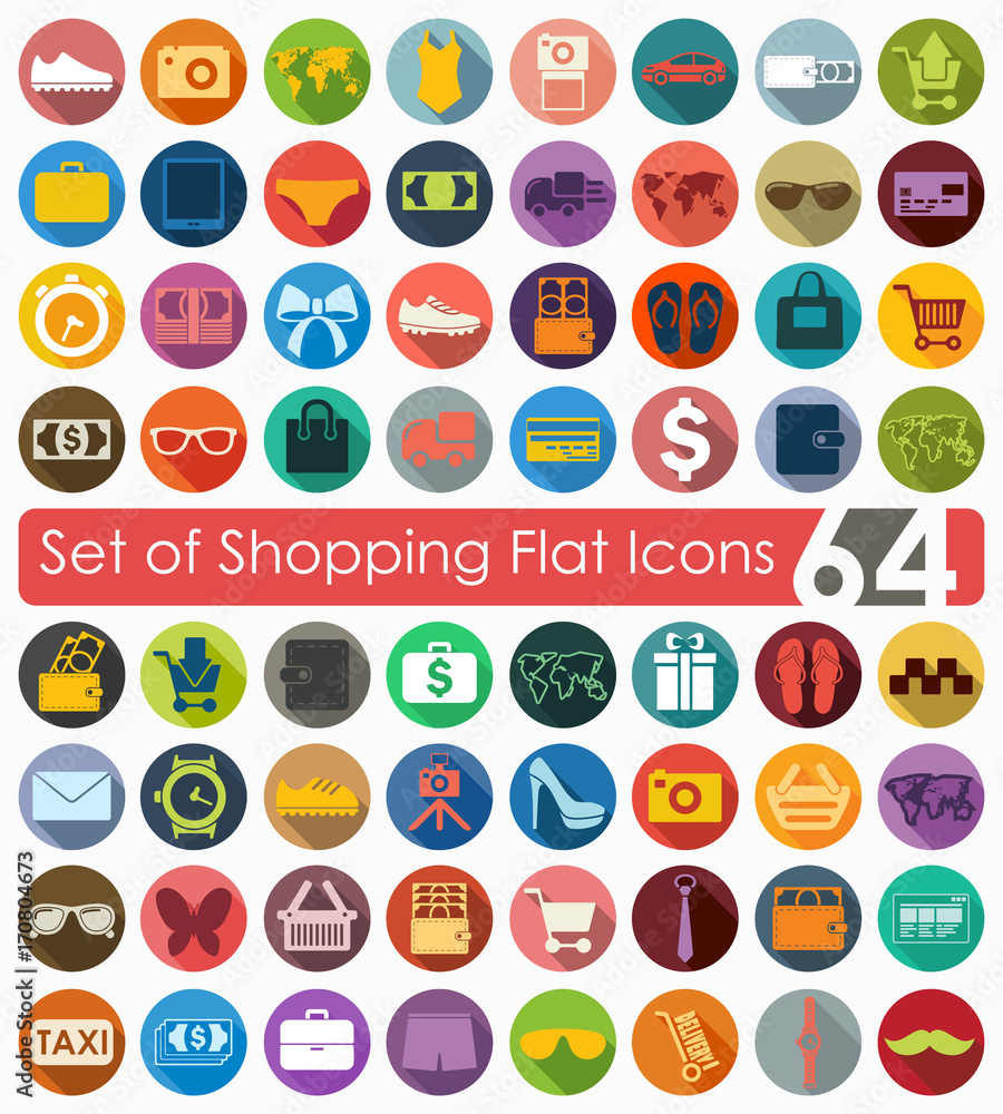 Set of shopping icons Set of shopping icons