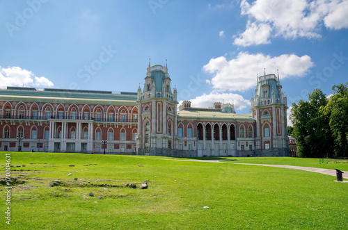 Moscow, Russia - August 9, 2017: The State historical-architectural Museum-reserve "Tsaritsyno". The Grand Palace