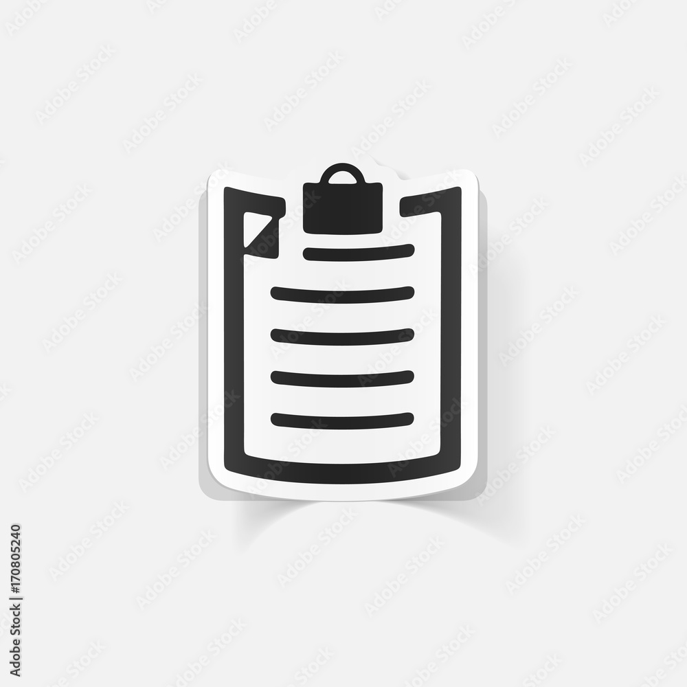 realistic design element: clipboard realistic design element: clipboard
