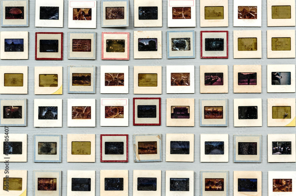 Retro 35mm analog film slide artistic - obrazy, fototapety, plakaty 