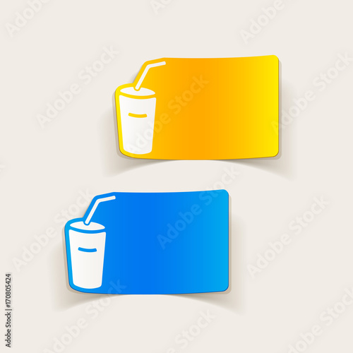 realistic design element: soda