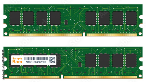 real random access memory or RAM computer 