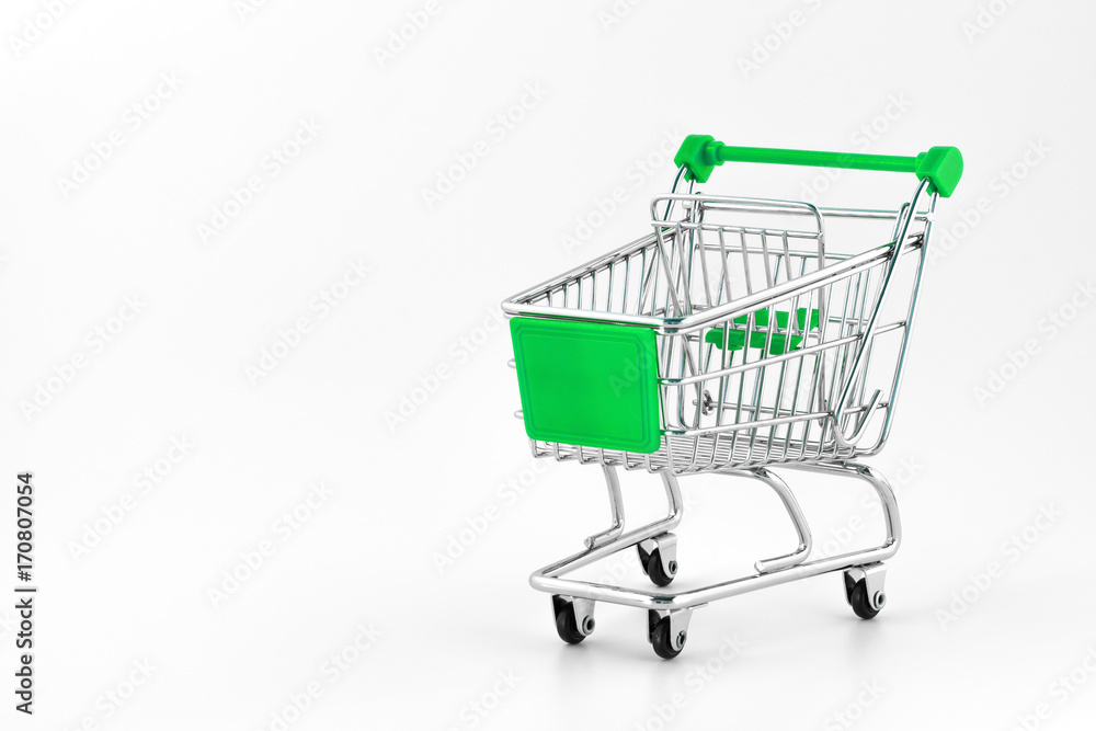 Small metal shopping cart