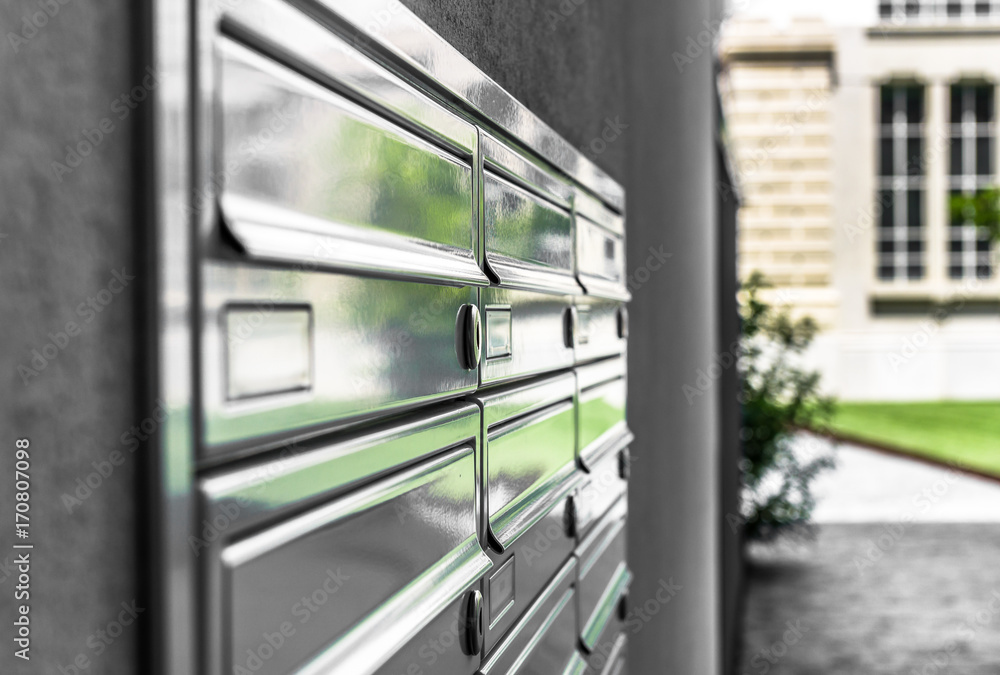Fotografie Close up of letterboxes