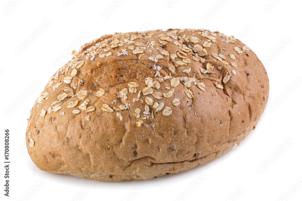 freshly baked bread isolated on white background freshly baked bread isolated on white background