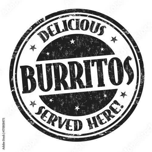 Burritos sign or stamp