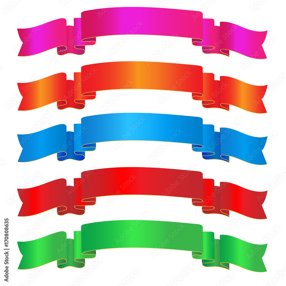 Colorful sparkling ribbon Colorful sparkling ribbon