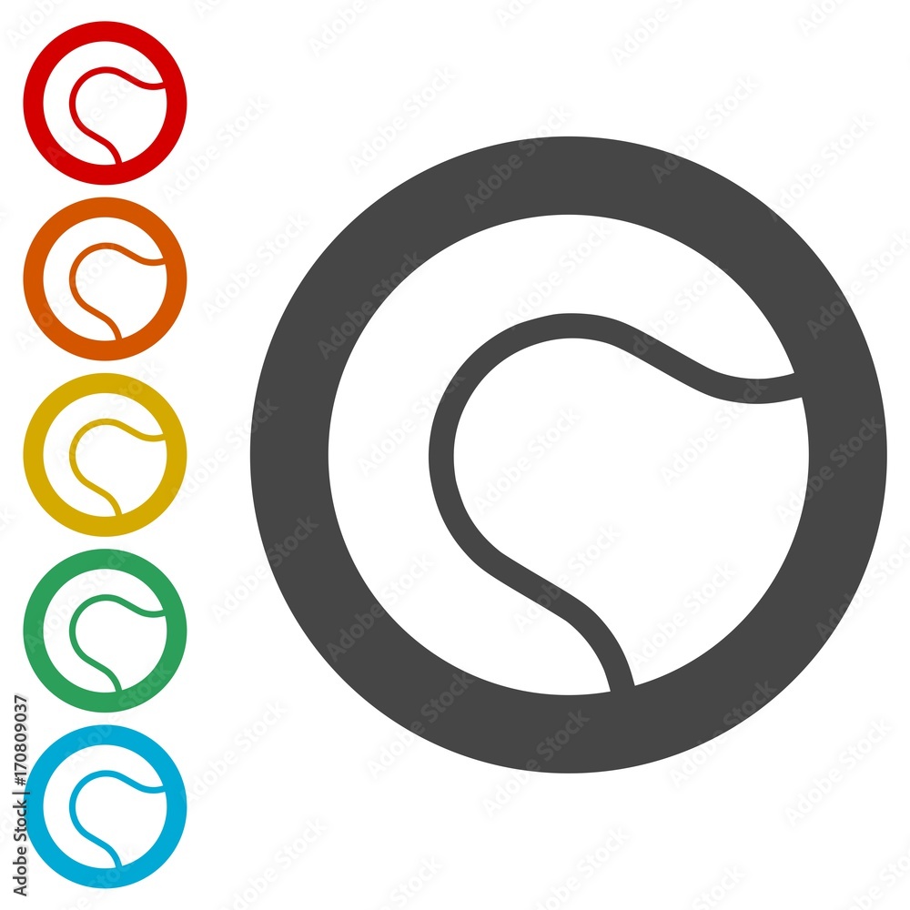 Tennis Ball Icons set Flat Graphic Design - Illustration Tennis Ball Icons set Flat Graphic Design - Illustration
