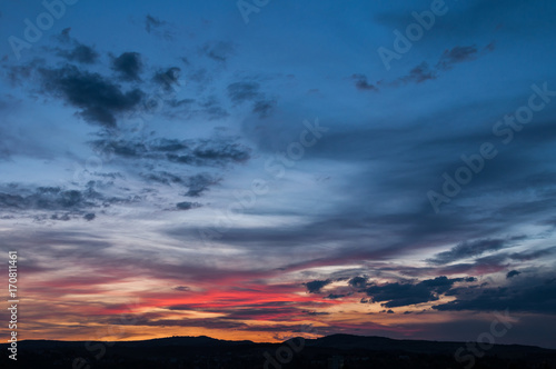 Majestic sunset in the mountains landscape © Svetoslav Radkov