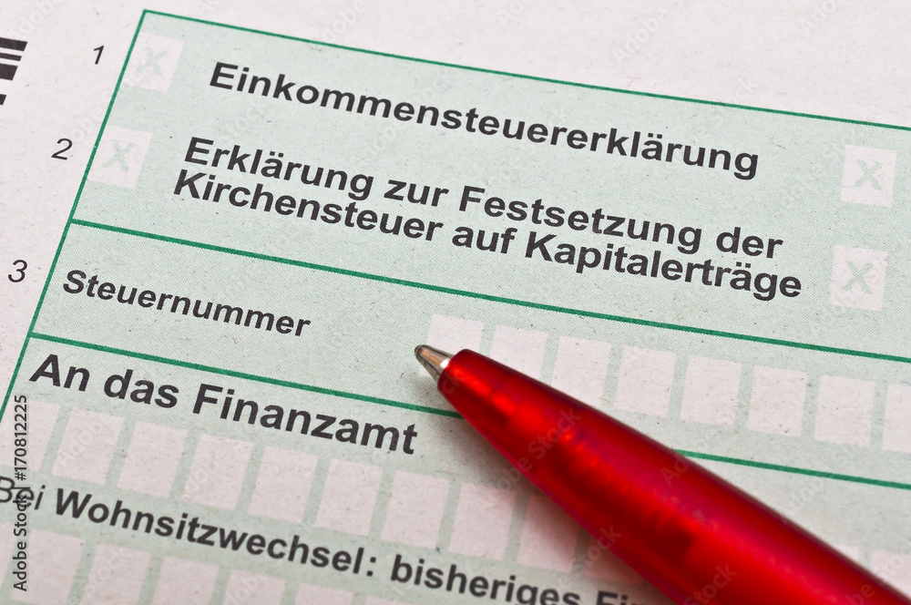 Obraz premium Steuern-Abgaben Finanzamt