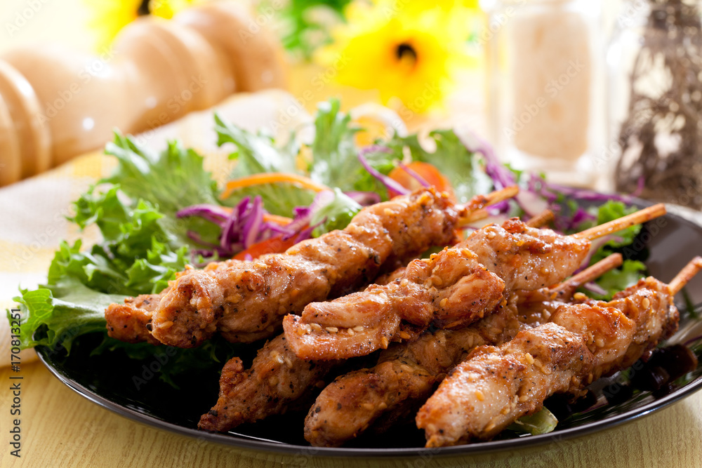 Marinated shashlik Marinated shashlik