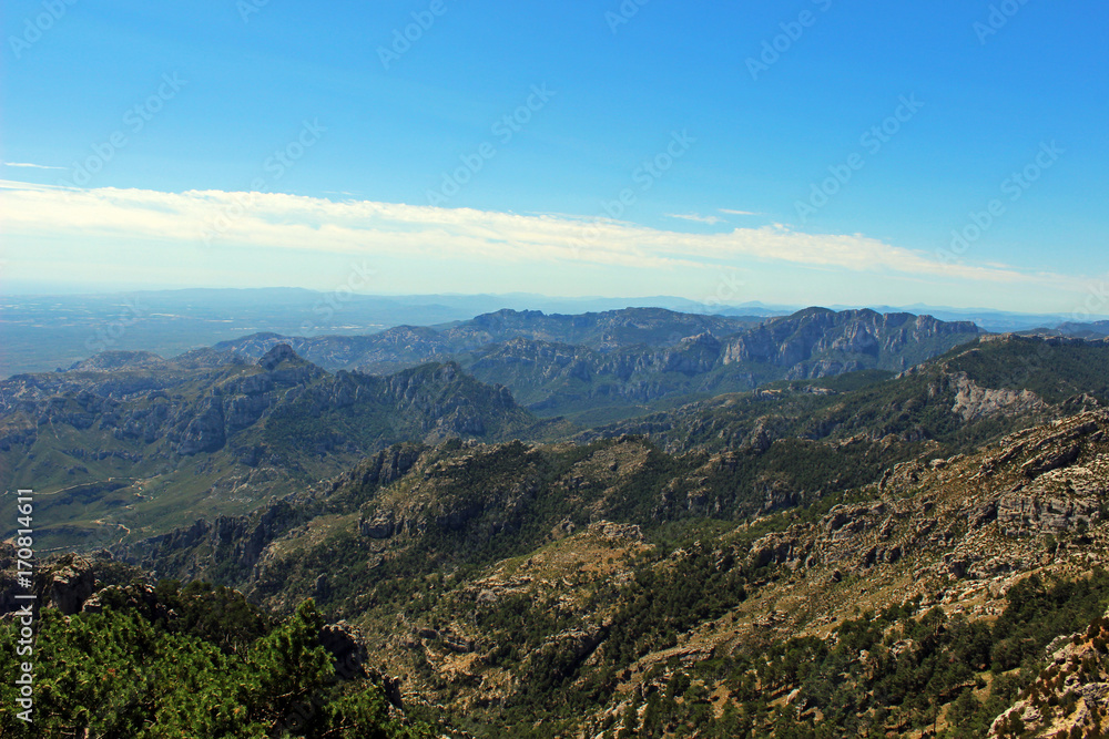 Montañas del parque natural de Els Ports, Tortosa (Cataluña)