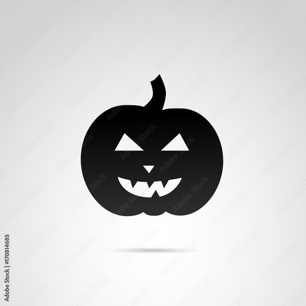 Horror pumpkin head. Helloween vector icon. Horror pumpkin head. Helloween vector icon.