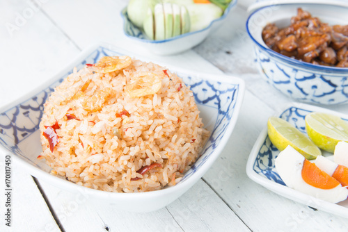 Fried rice with Shrimp paste sauce