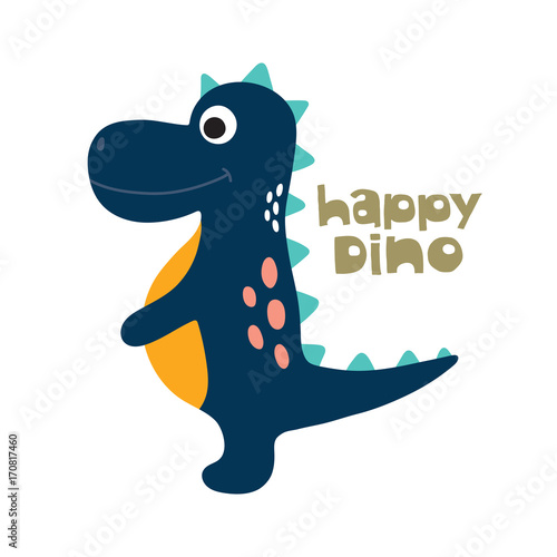 Cute dino illustration