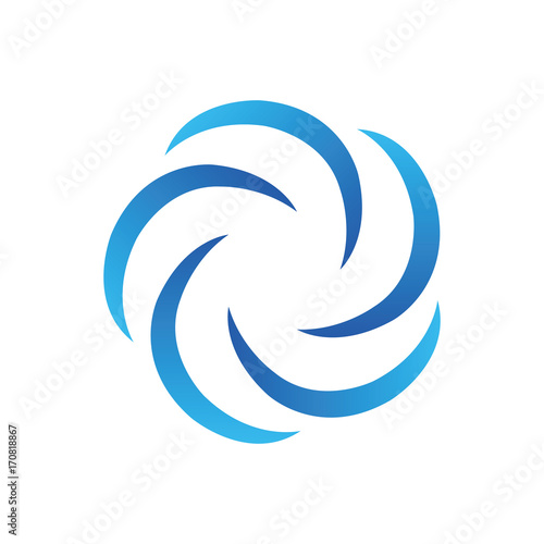 wave / whirlpool logo icon