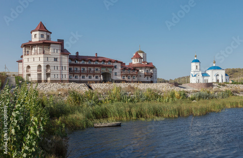 Orthodox Church on the shore of river