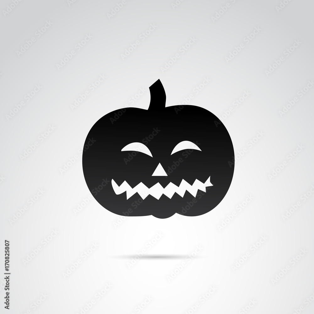Horror pumpkin head. Helloween vector icon. Horror pumpkin head. Helloween vector icon.